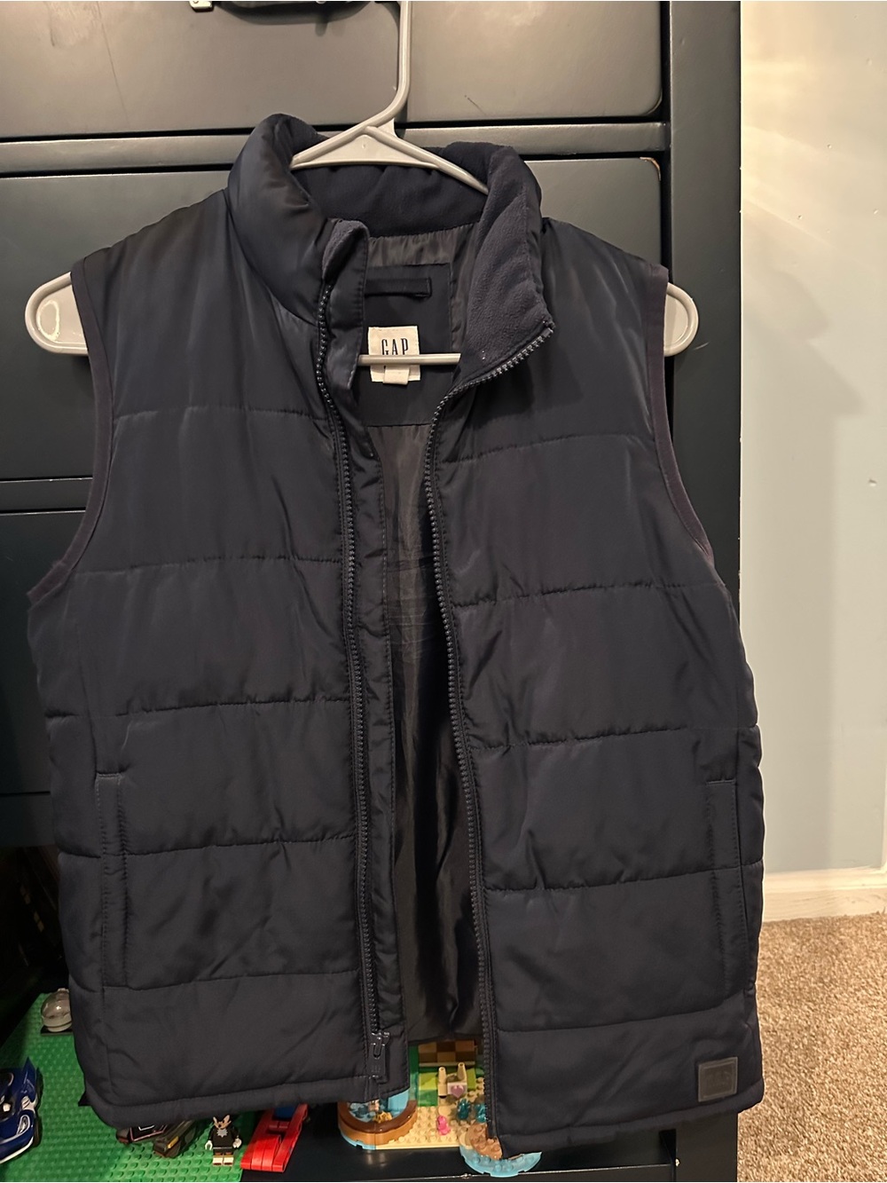 GAP Boys Navy Quilted Puffer Vest